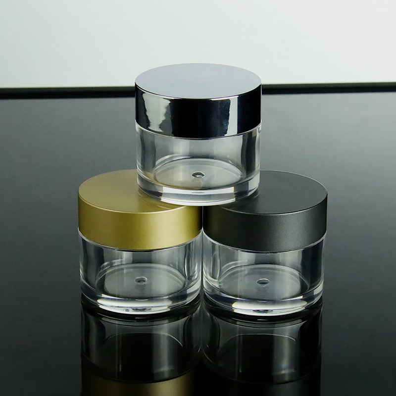 Customized Cosmetic Jar Acrylic Jar 1oz for Nail Powder Pigment Cream Lotion Dip powder 30ml Jar