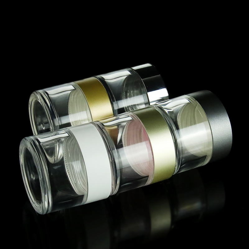 Customized Cosmetic Jar Acrylic Jar 1oz for Nail Powder Pigment Cream Lotion Dip powder 30ml Jar