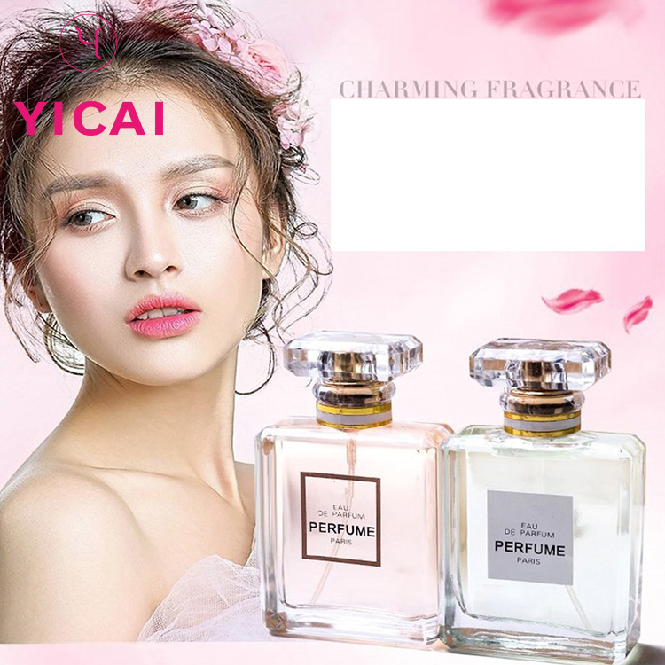 Customized Design 50ml 100ml Transparent Spray Glass Perfume Bottle