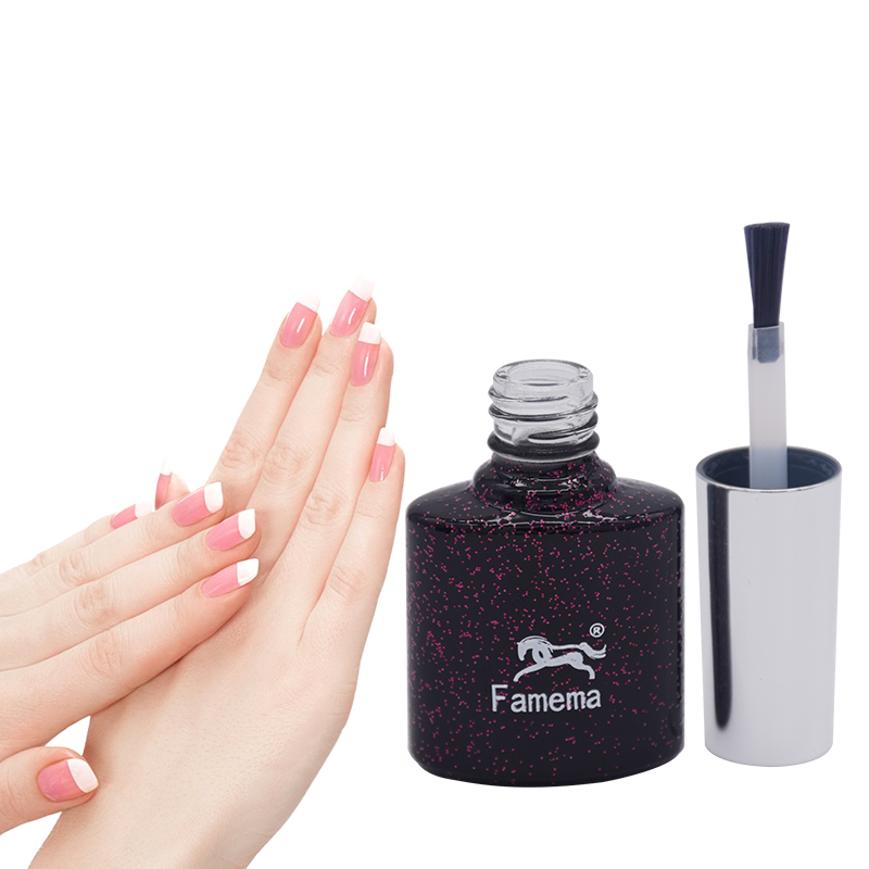 Customized Design Nail Polish Square Bottle Long Round 7ml Nail Polish Bottle