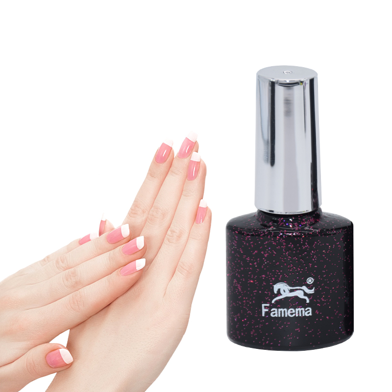 Customized Design Nail Polish Square Bottle Long Round 7ml Nail Polish Bottle