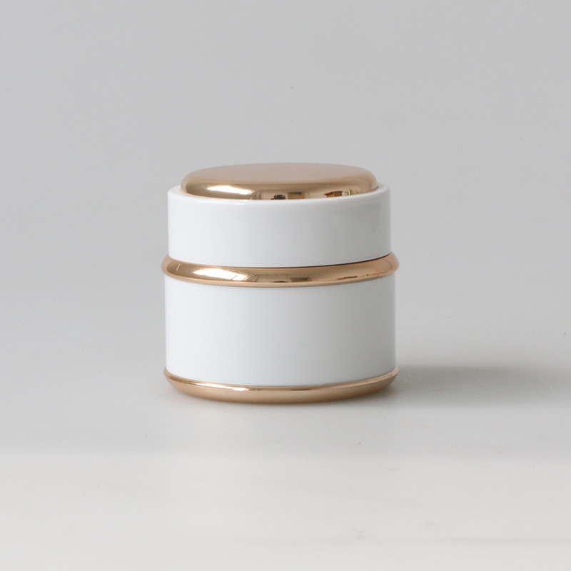 Customized Double Wall 15ml 30ml 50ml white PP Plastic Cosmetic Container and Packaging