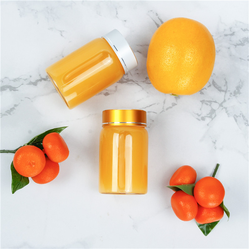 Customized Empty 250ml Round Jam Honey Glass Jars for Honey With Lids