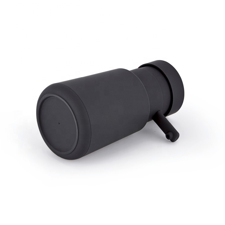 Customized Empty Sanitizer 450Ml Black Plastic Soap Dispenser Shampoo Bottle Silicone With Body Wash Pump Factory From China