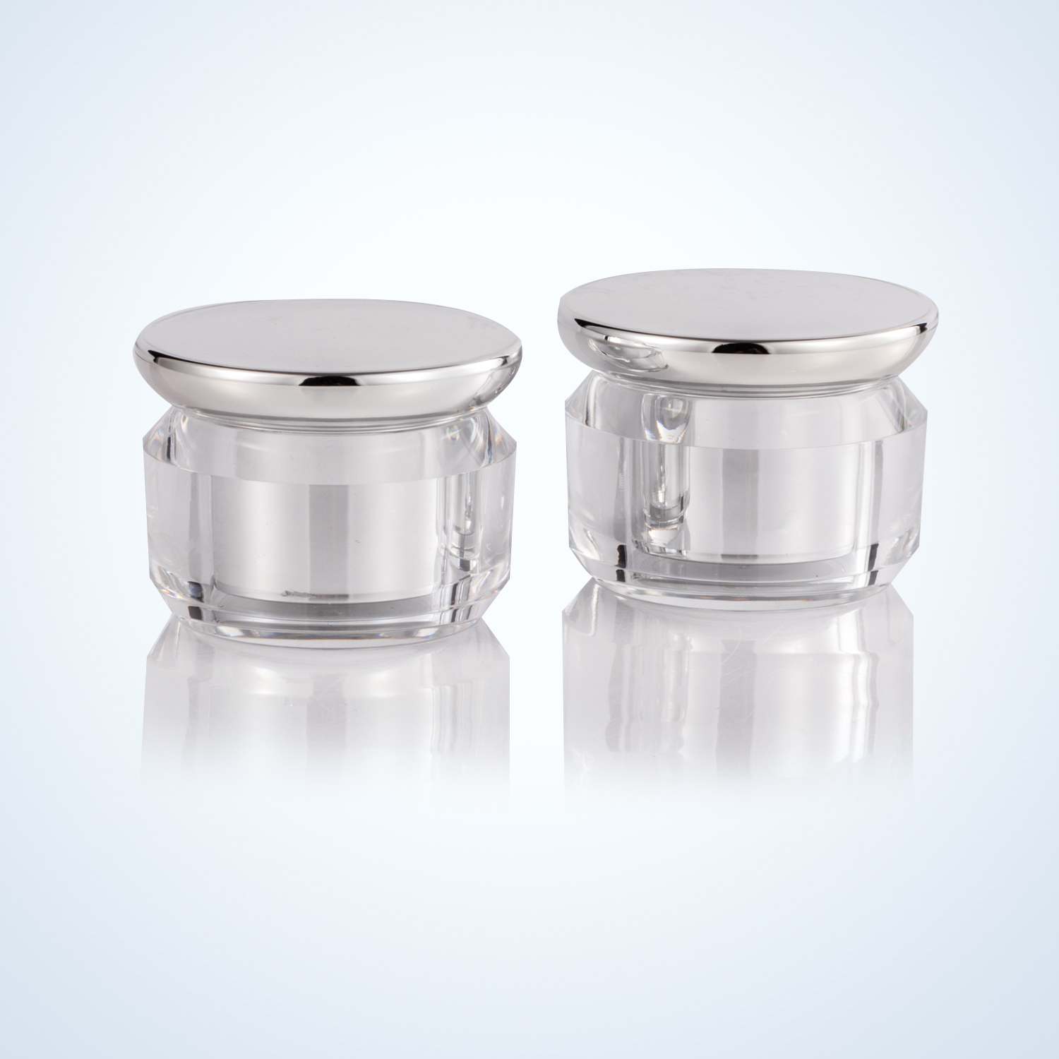 Customized Face Eye Cream Pot Wholesale Empty plastic Acrylic Cream jar with lid screw