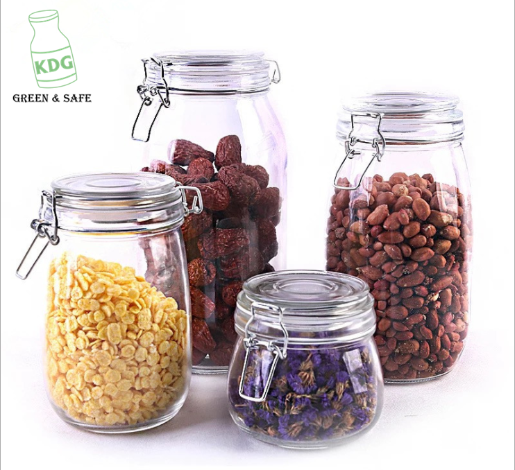 Customized Food container fruit packaging big glass food jar