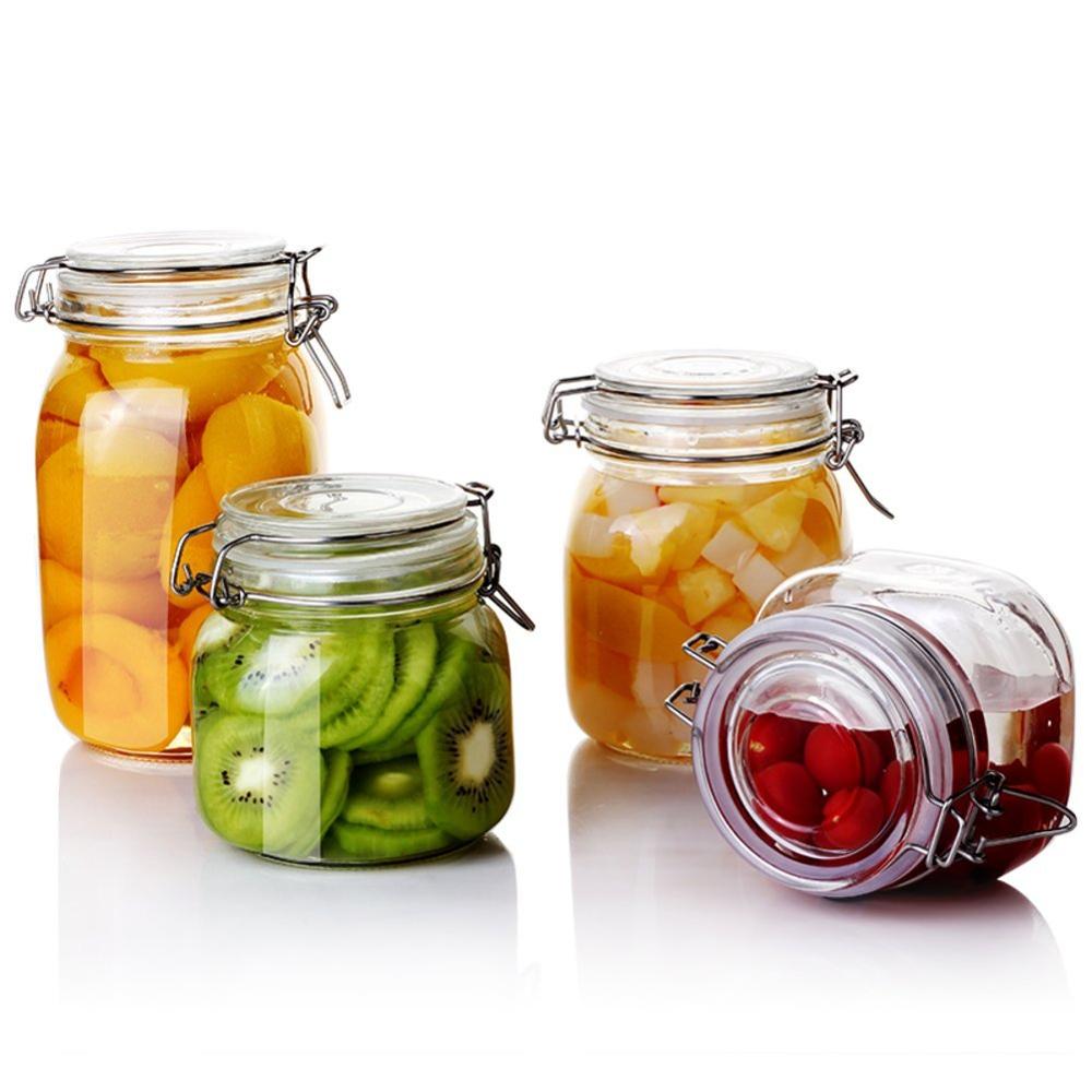 Customized Food container fruit packaging big glass food jar
