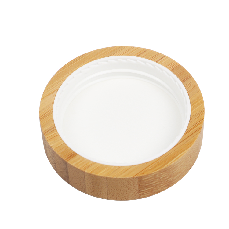 Customized Frosted Glass Cosmetic Jar 5g10g15g30g50g Clear Face Cream Jar With Bamboo Lid