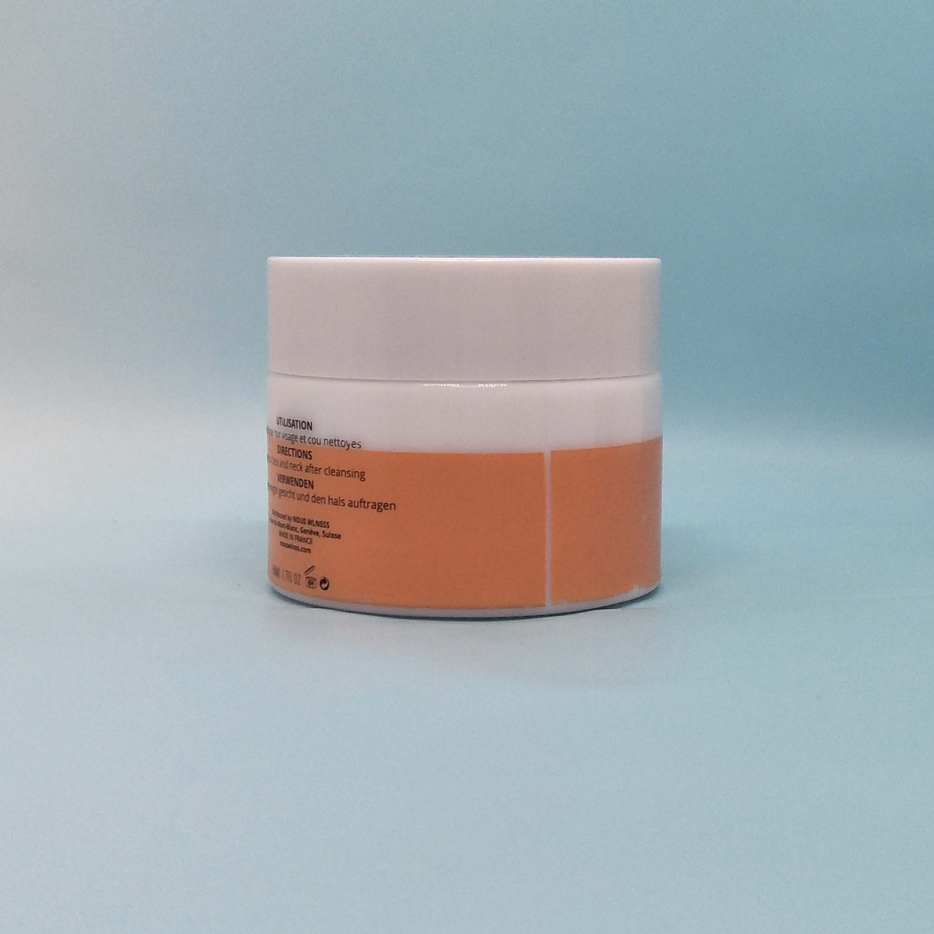 Customized Green Cosmetic Ceramic Cream Jar Opal white porcelain jar 60g