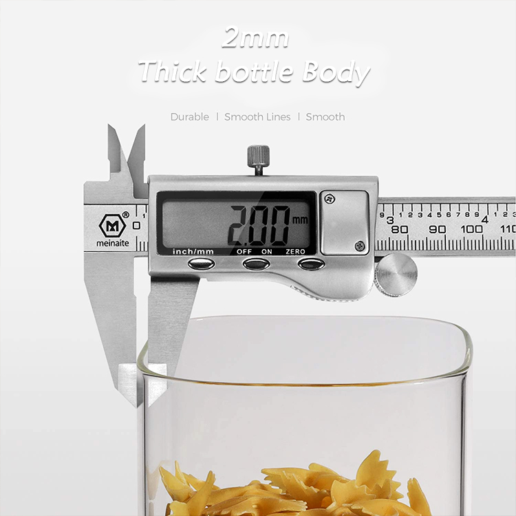 Customized Heat Resistant Round Glass Food Storage Containers With Metal Lid