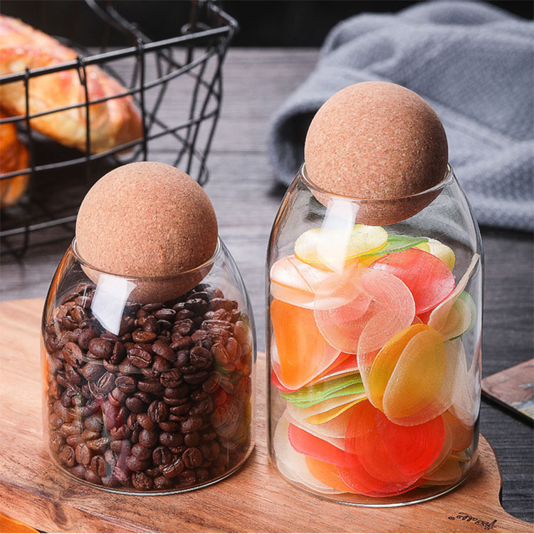 Customized High Borosilicate Glass Airtight Canister Glass Food Storage Jar
