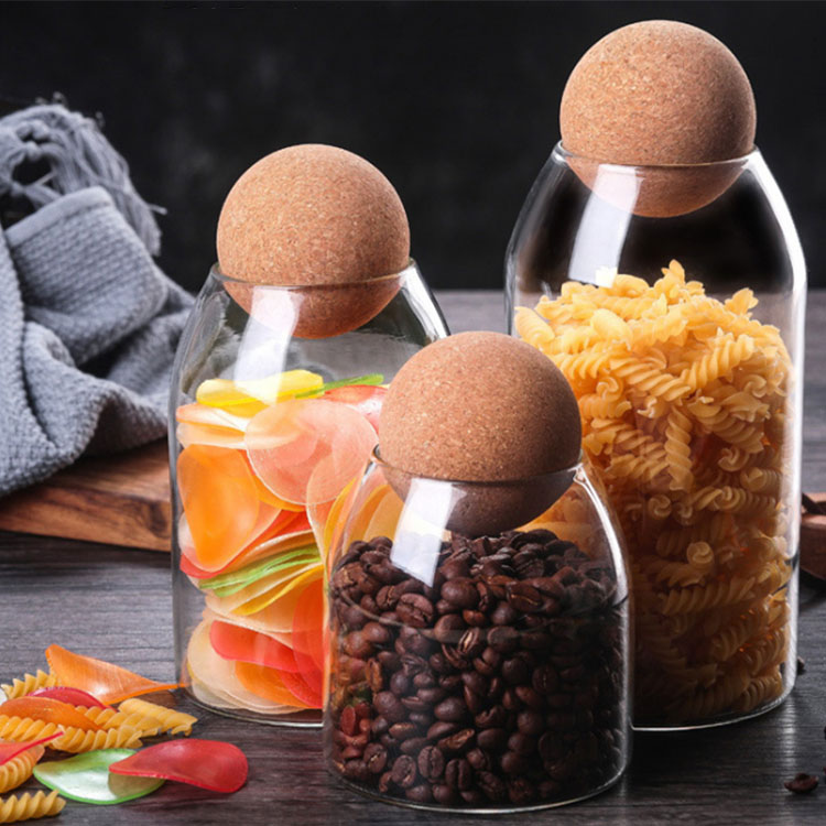Customized High Borosilicate Glass Airtight Canister Glass Food Storage Jar