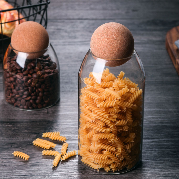 Customized High Borosilicate Glass Airtight Canister Glass Food Storage Jar