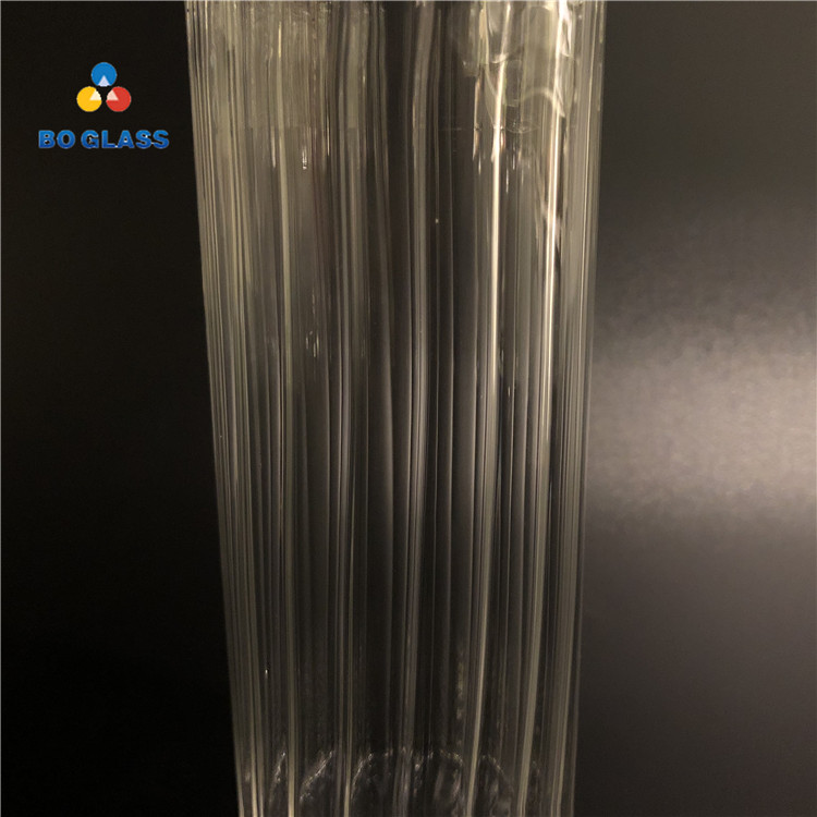 Customized High Borosilicate Packaging Tubes Beverage And Juice Glass Water Bottles With Screw Thread