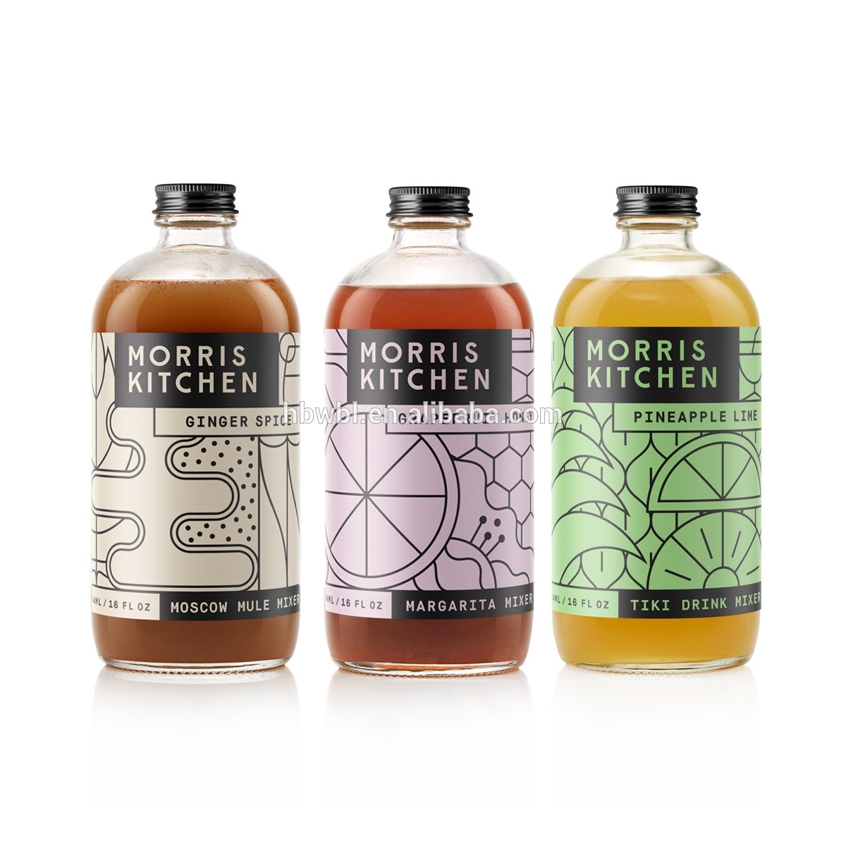 Customized High-quality Cute Brief Fresh Cocktail Beverage Glass Bottle