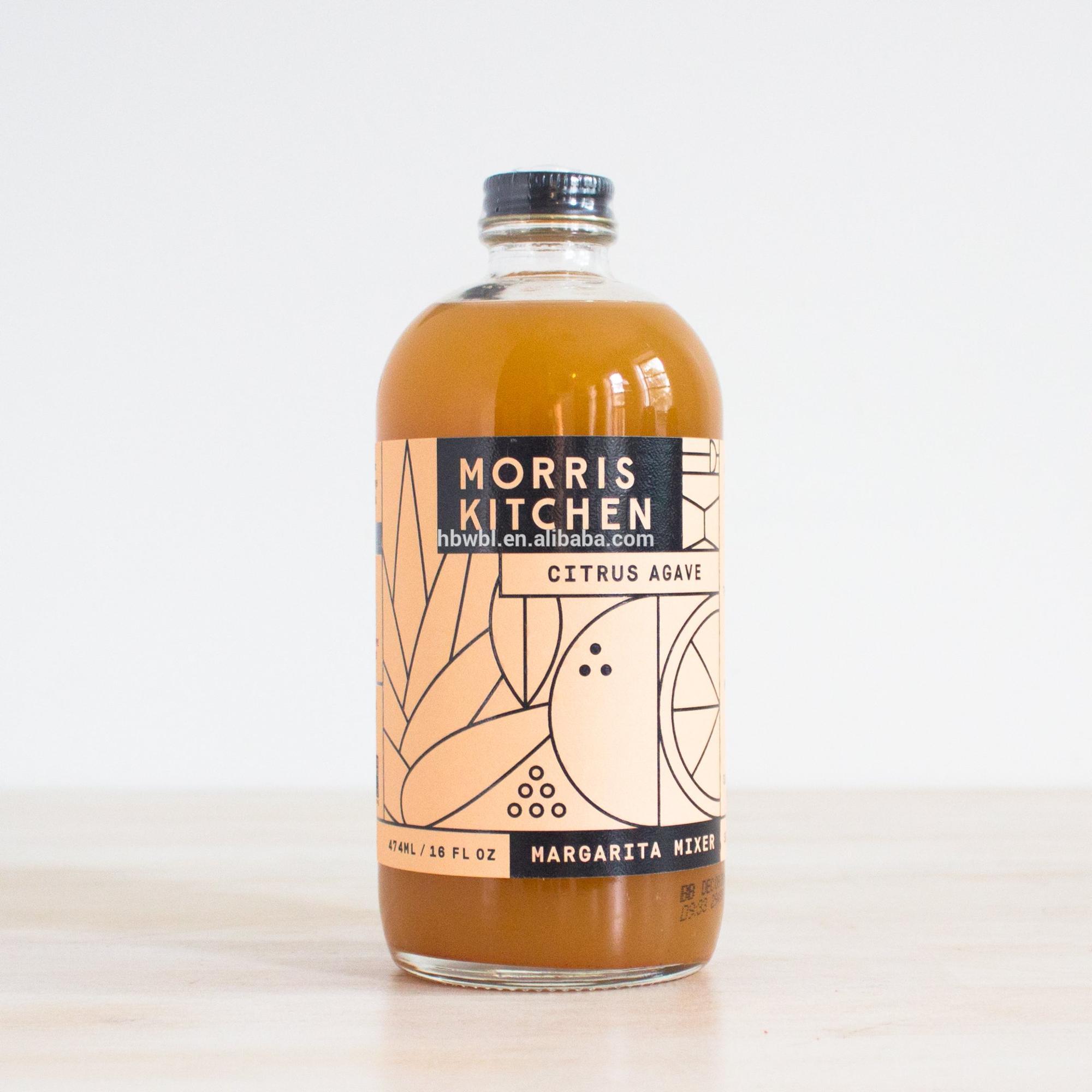 Customized High-quality Cute Brief Fresh Cocktail Beverage Glass Bottle