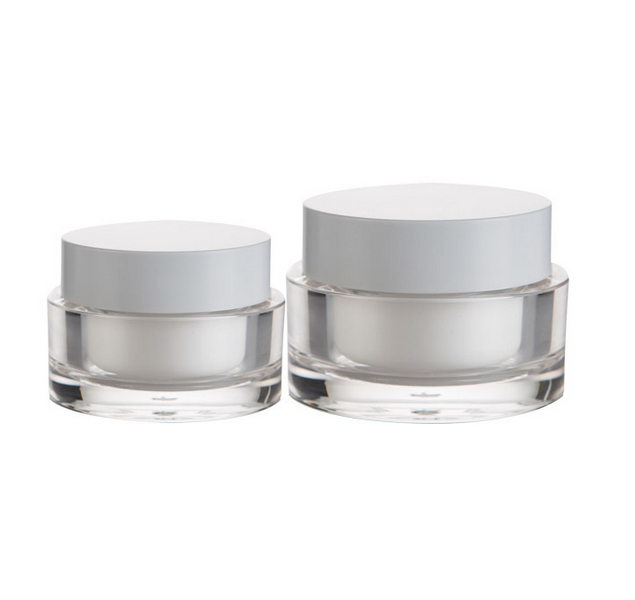 Customized Hight Quality Cosmetic Jars OEM Packaging PET Jar Cosmetic Luxury Acrylic Cosmetic Jar 50ml