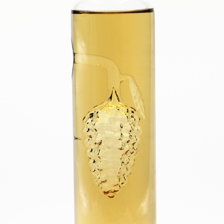 Customized Home Decorative Empty Art Wine Bottle With Grape Shaped Inside