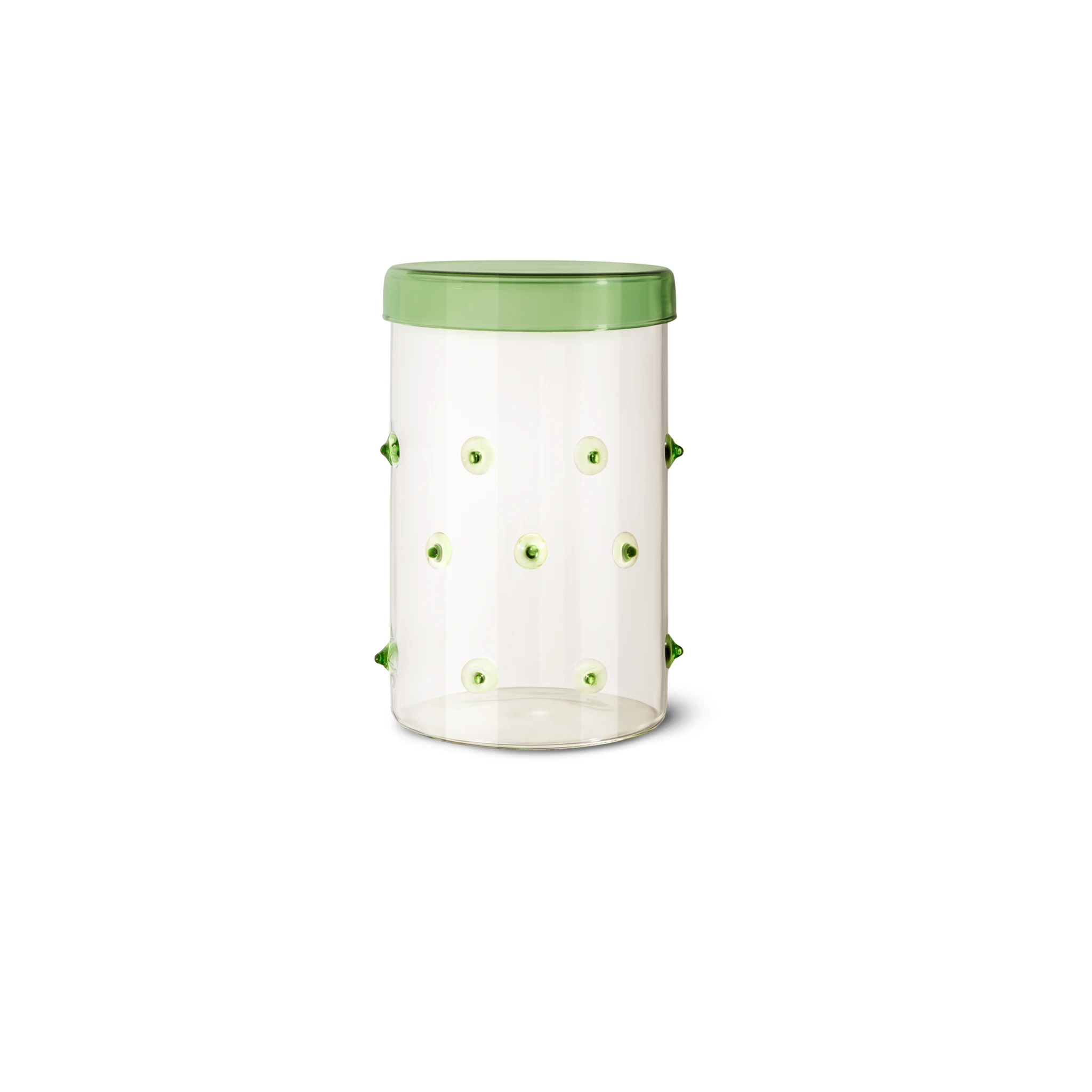 Customized Home Kitchen Large Colored Borosilicate Empty Glass Food Container with Glass Lid