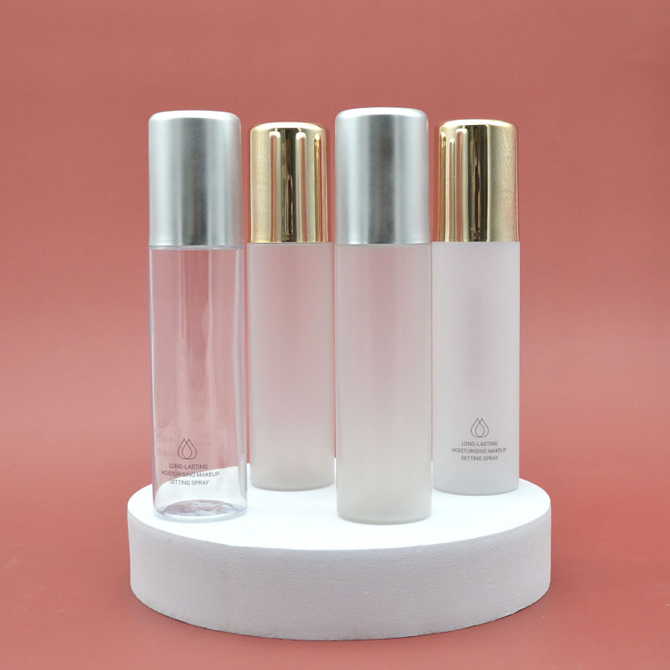 Customized Liquid Refillable Acrylic Bottle Pink 15ml 5ml 30ml Silver Airless Pump Spray Bottles 100ml Airless Toner Bottle