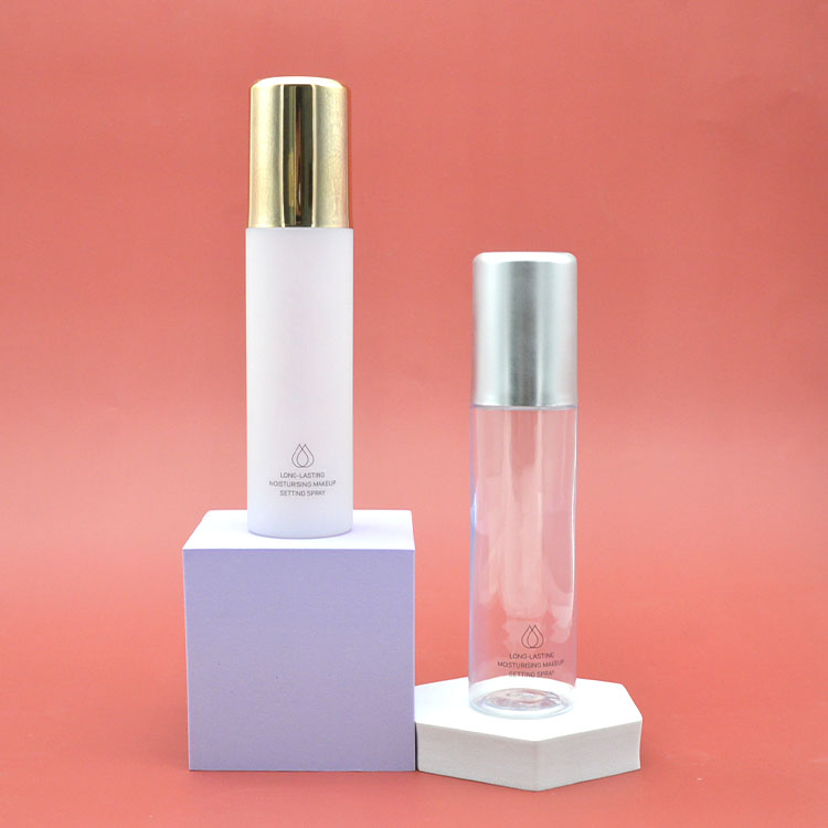 Customized Liquid Refillable Acrylic Bottle Pink 15ml 5ml 30ml Silver Airless Pump Spray Bottles 100ml Airless Toner Bottle