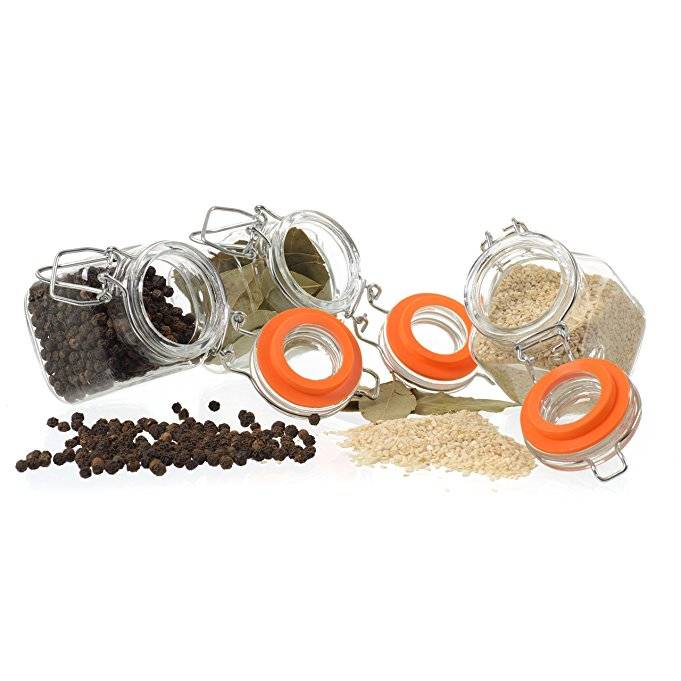 Customized Logo 12 pieces 3.5 oz Recycled Pet Kitchen Spice Bottles Jars