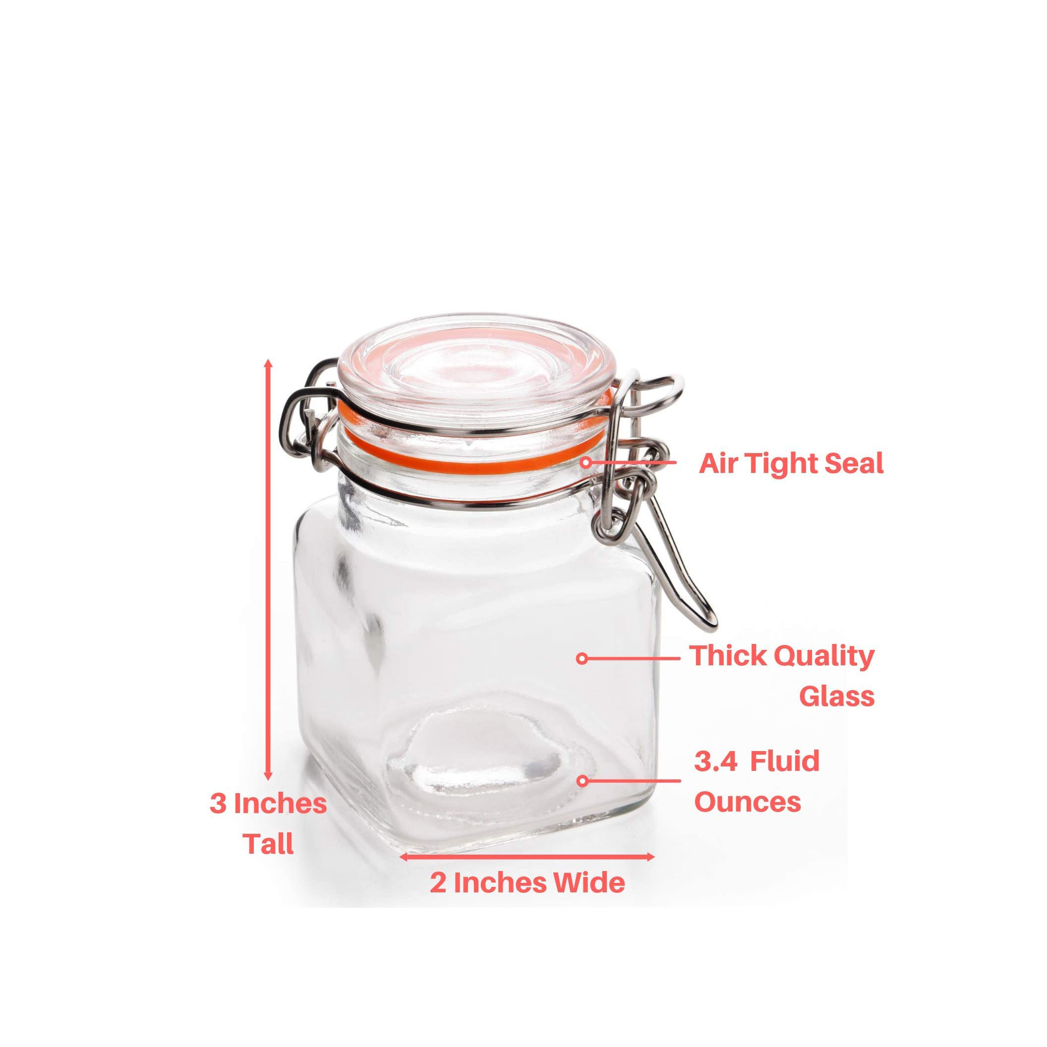 Customized Logo 12 pieces 3.5 oz Recycled Pet Kitchen Spice Bottles Jars