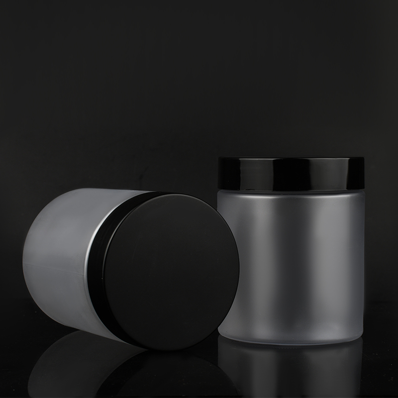 Customized Logo Large Stock Plastic Container 100ml 150ml 200ml 250ml 8oz 300ml Frosted Clear Plastic Jars with Screw Lids