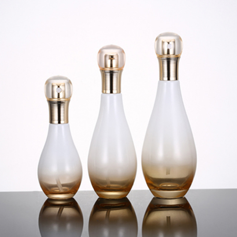 Customized Logo Luxury Cosmetic Glass Bottles Glass Lotion Bottle