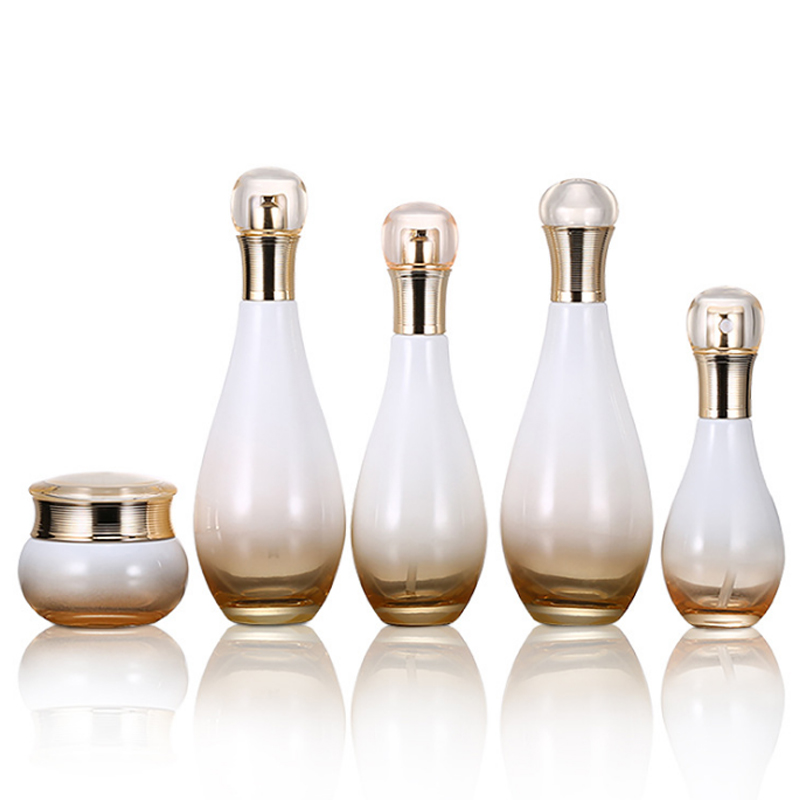 Customized Logo Luxury Cosmetic Glass Bottles Glass Lotion Bottle