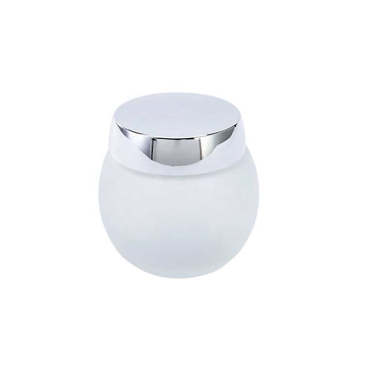 Customized Luxury Cosmetic Packaging Empty Clear Glass Jar With Gold Lid 150ml For Cream