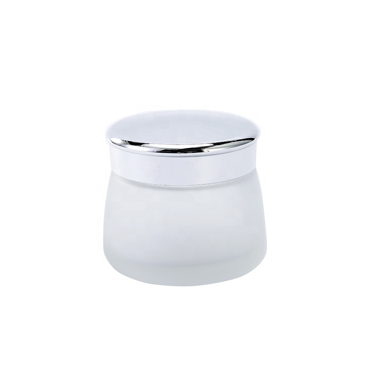Customized Luxury Cosmetic Packaging Empty Clear Glass Jar With Gold Lid 150ml For Cream