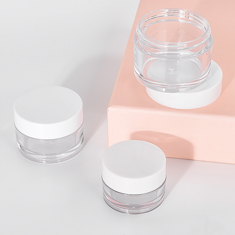 Customized Luxury Empty 50ml 100ml 200ml 250ml Thick Wall Clear PETG Plastic Cosmetic Cream Jars