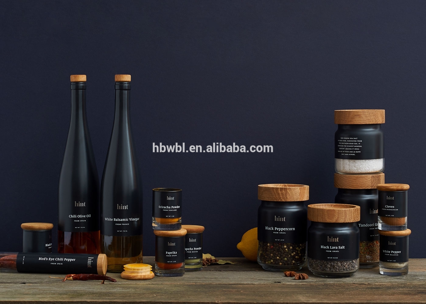 Customized Luxury Olive Oil Vinegar Glass Bottle Jars with Custom-logo