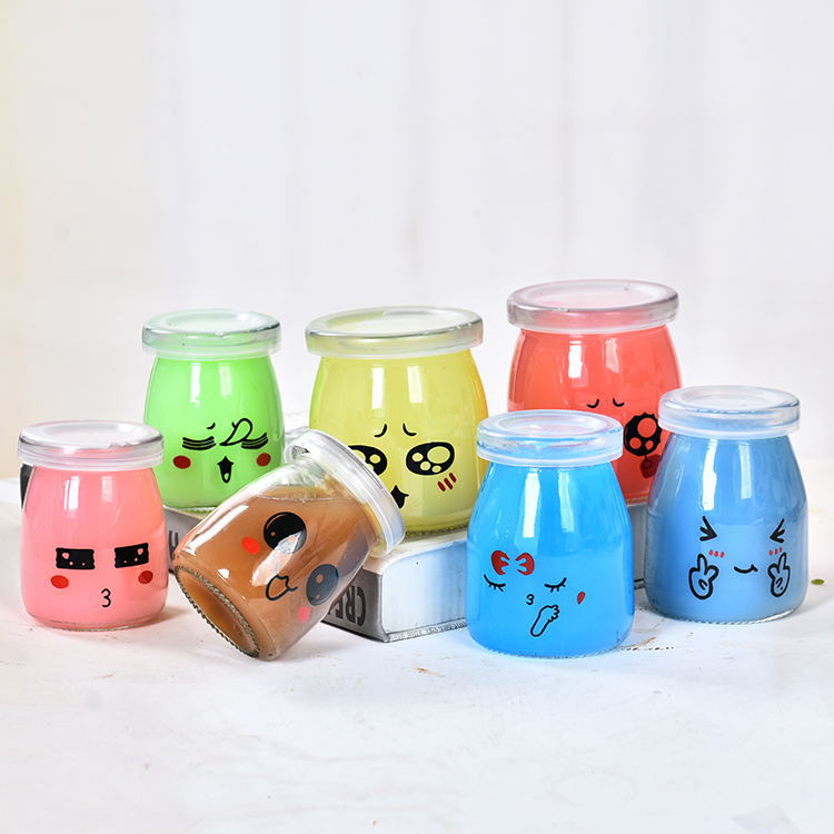 Customized New Design Creative Milk Pudding Jars Bottles Floating Bottles Wishing Bottles