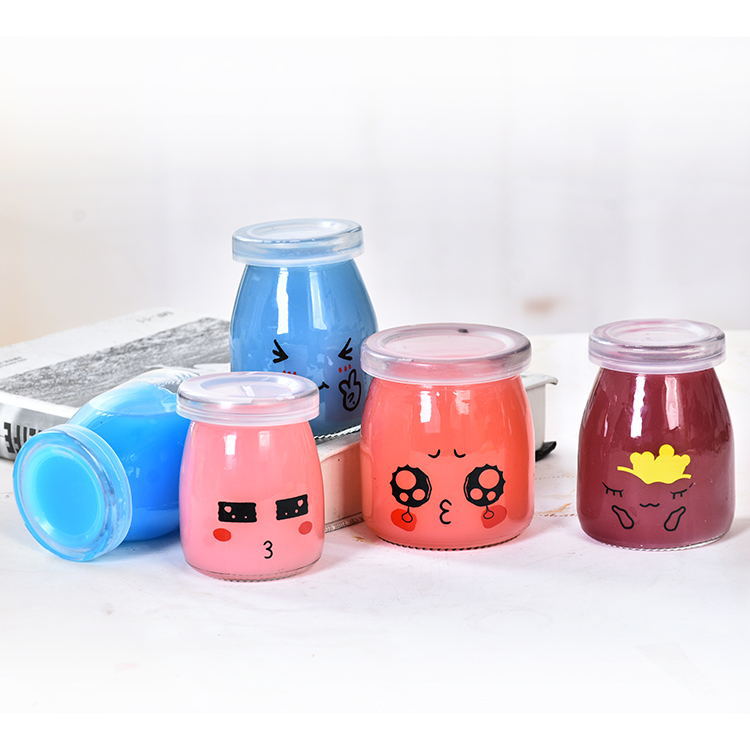 Customized New Design Creative Milk Pudding Jars Bottles Floating Bottles Wishing Bottles