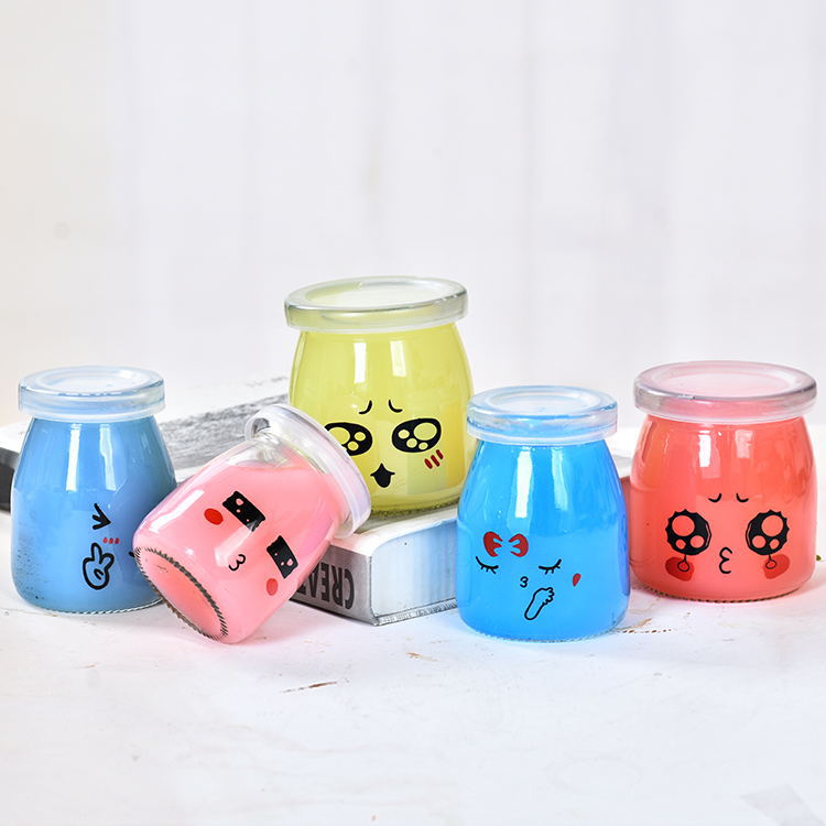 Customized New Design Creative Milk Pudding Jars Bottles Floating Bottles Wishing Bottles