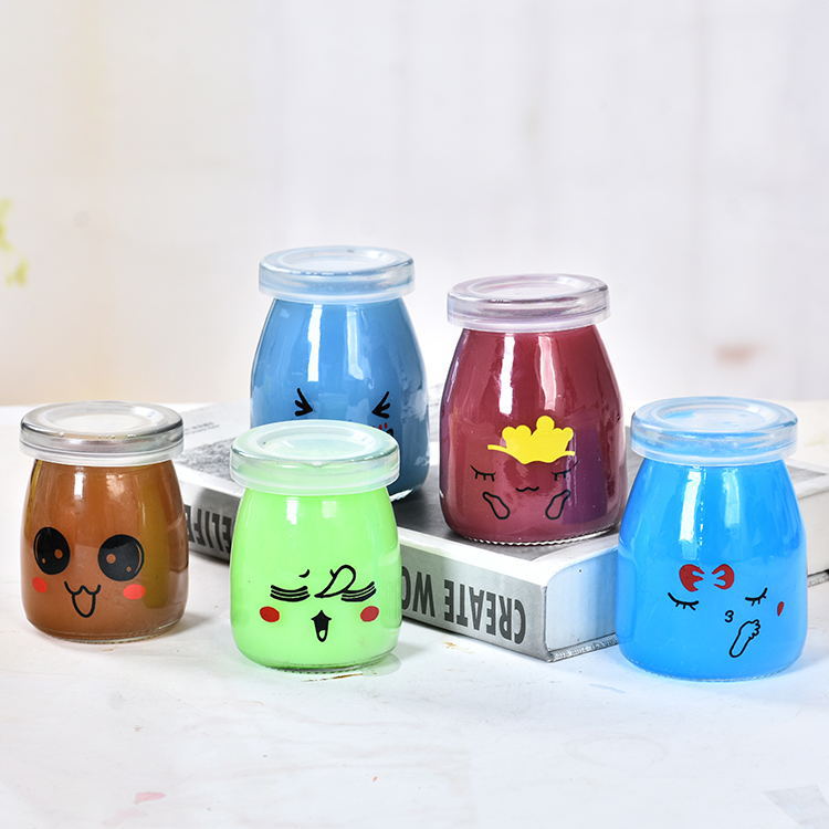 Customized New Design Creative Milk Pudding Jars Bottles Floating Bottles Wishing Bottles