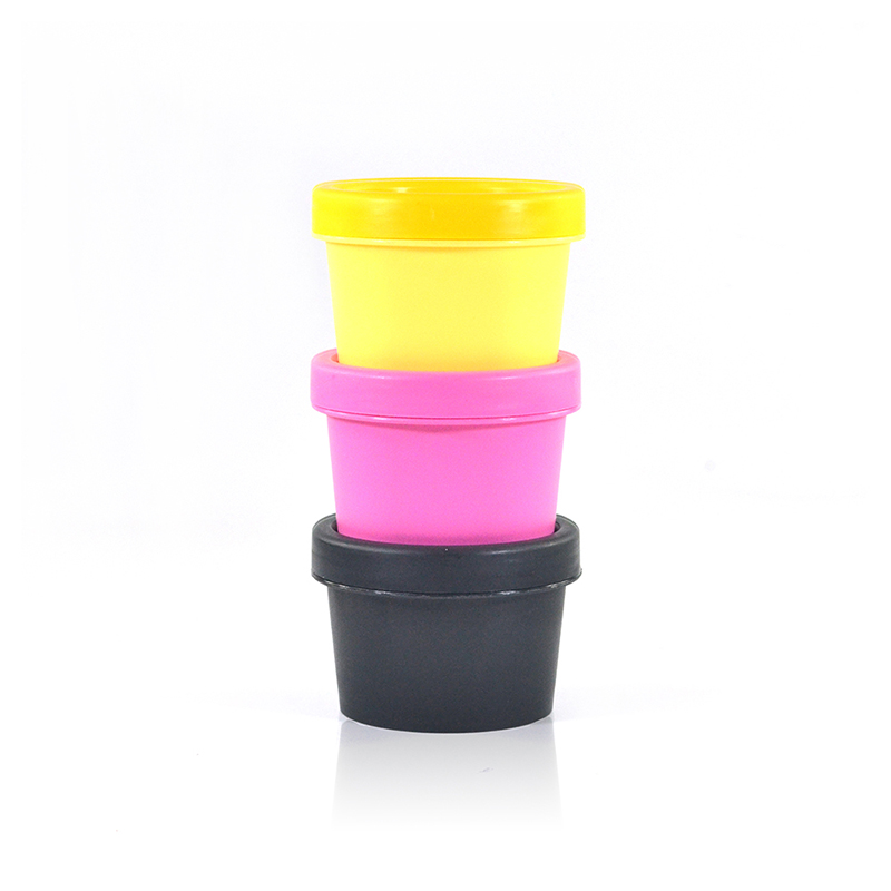 Customized OEM empty Skin Care Packaging Containers 50g 100g 200g Pink yellow black Face Body cream Jars
