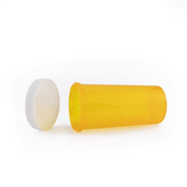 Customized Pill Plastic Containers Non-Opaque Medicine Empty Child Proof Push Down And Turn Plastic Vials
