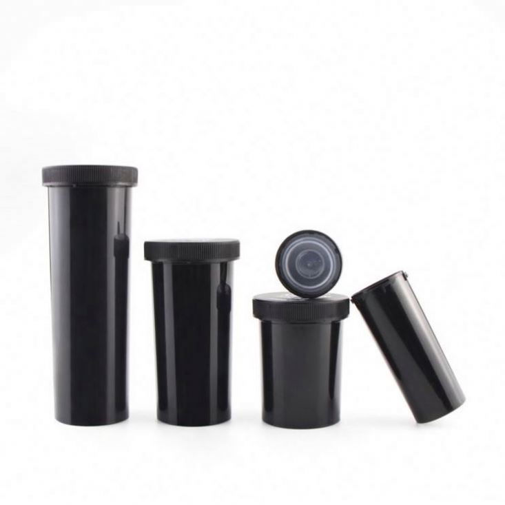 Customized Pill Plastic Containers Non-Opaque Medicine Empty Child Proof Push Down And Turn Plastic Vials