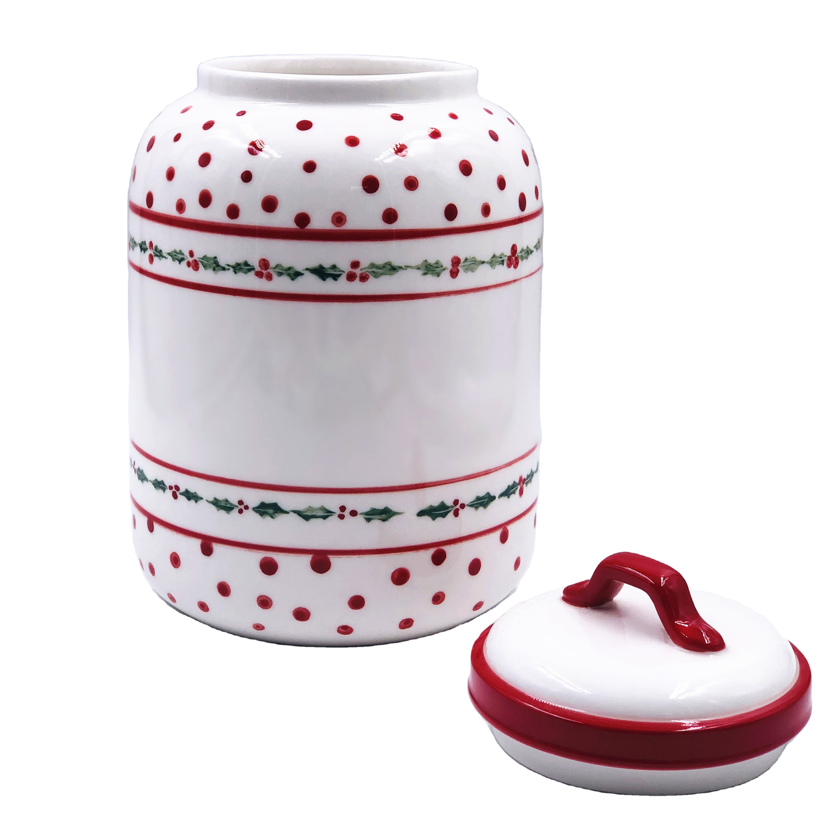 Customized Porcelain Tea Coffee Canister With Lid Sugar Biscuit Nut Storage Airtight Jars Ceramic Pots with Custom Logo