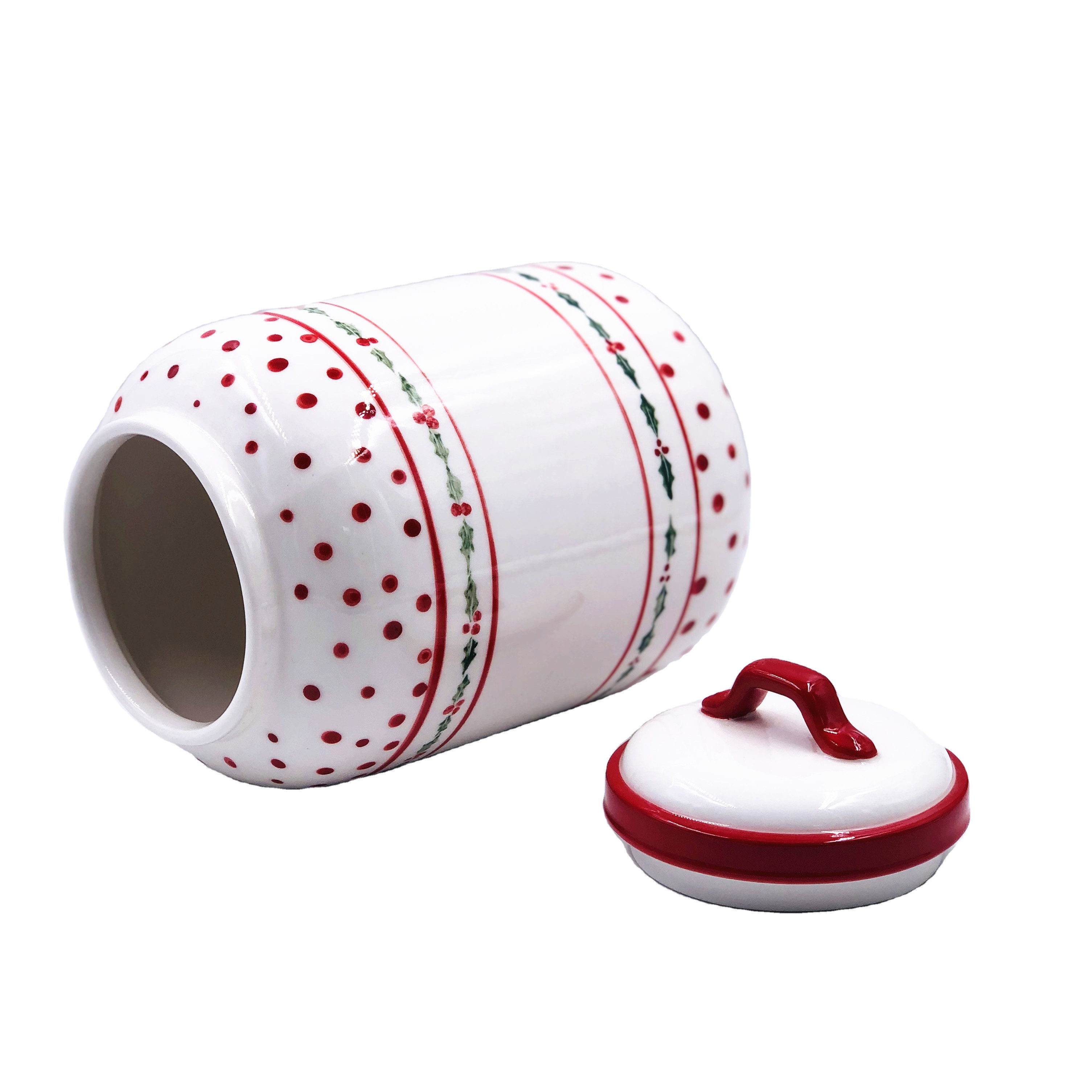 Customized Porcelain Tea Coffee Canister With Lid Sugar Biscuit Nut Storage Airtight Jars Ceramic Pots with Custom Logo