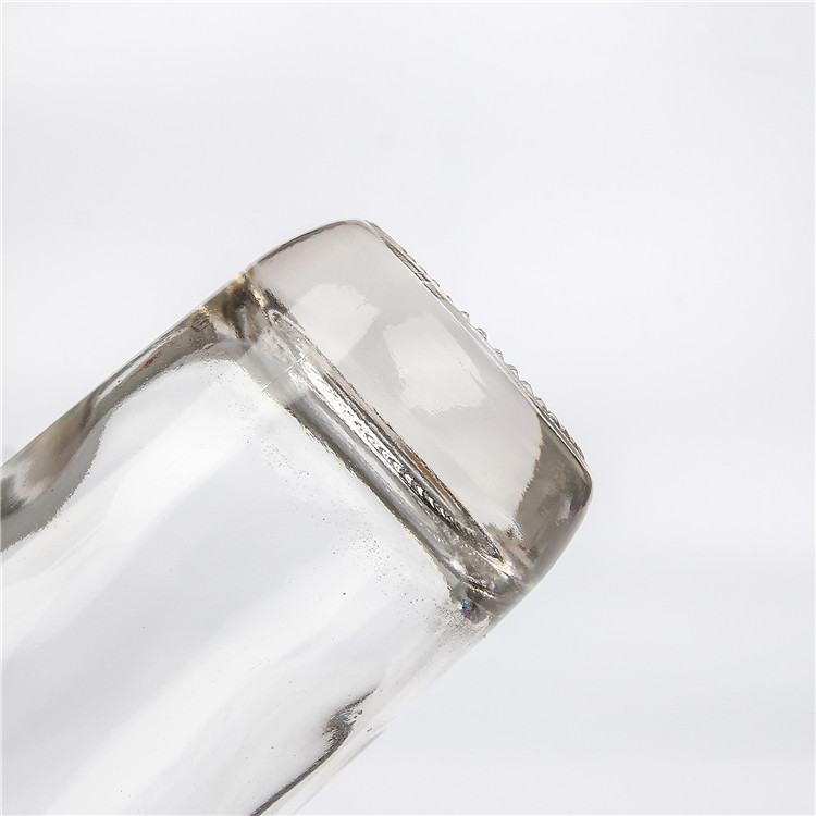 Customized Round Clear Mocktail Container 330ml 500ml Vodka Cocktail Glass Bottles With Cork