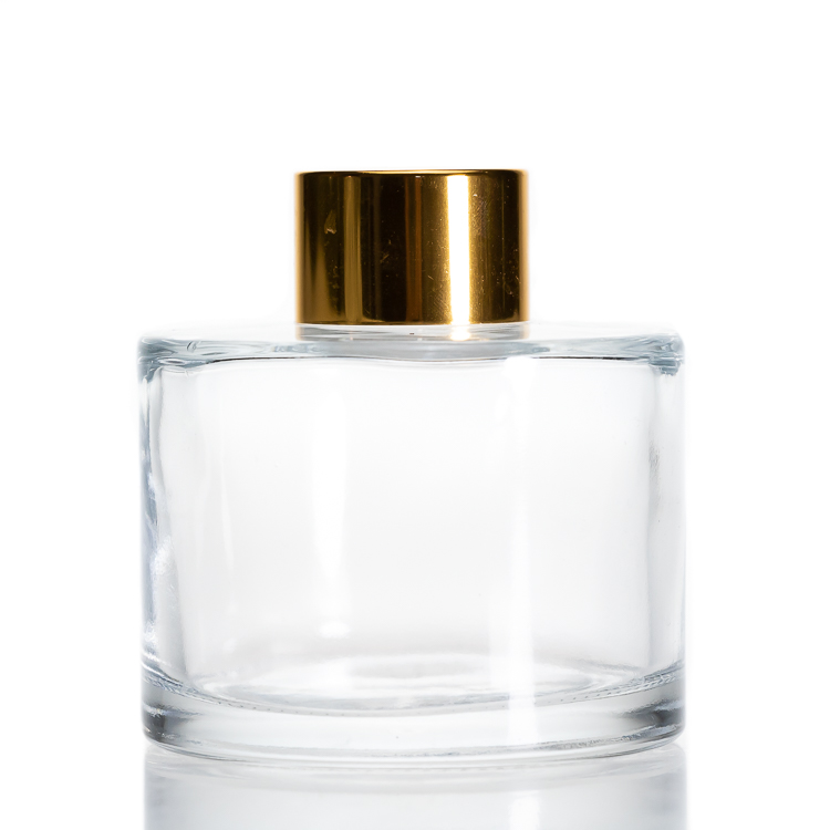 Customized Round Empty Aroma Bottle 120ml Cylinder Reed Diffuser Glass Bottle For Home Decor