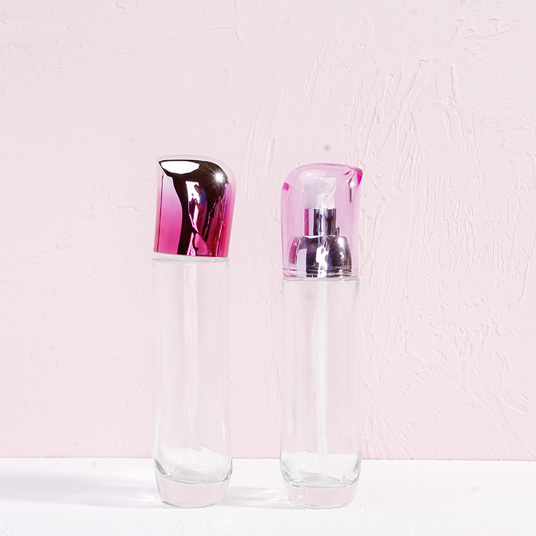 Customized Sell Well 15ml 30ml 50ml Luxury Pink Cosmetic Glass Lotion Bottle and Cream Jars