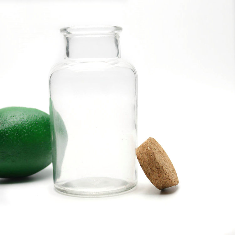 Customized Set of 12 Spice Jars with Cork Lid - 150ml 200ml 250ml 500ml 1000ml