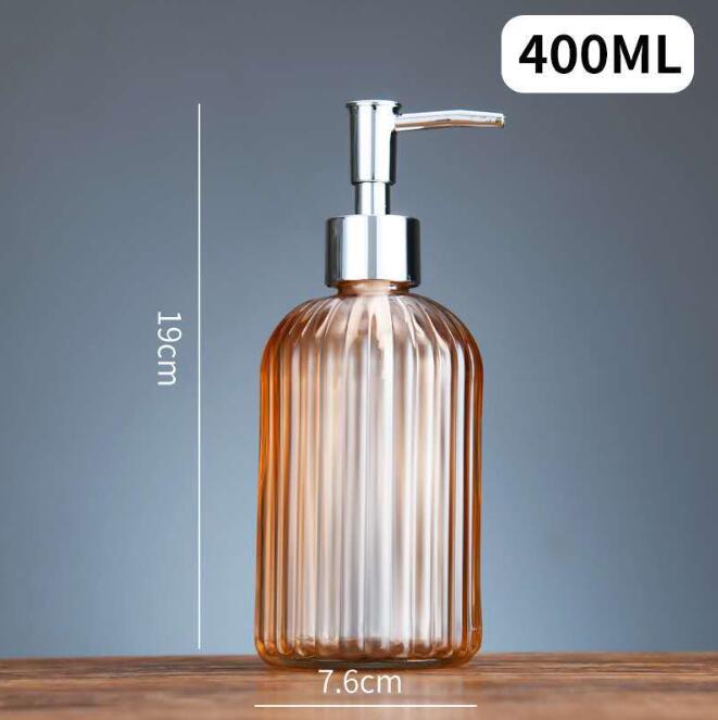 Customized Square Luxury Unique Empty Pink Colored Body Hand Shampoo Squeeze Glass Lotion Pump Bottle for skin and hair lotion