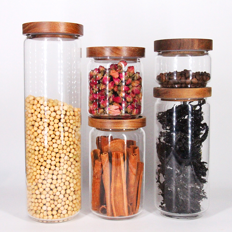 Customized Style And Capacity High Borosilicate Glass Jar