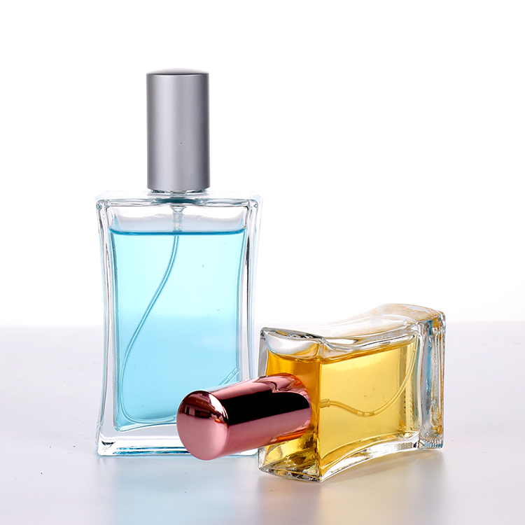 Customized Wholesale 50ml 100ml Transparent Empty Perfume Glass Spray Bottle